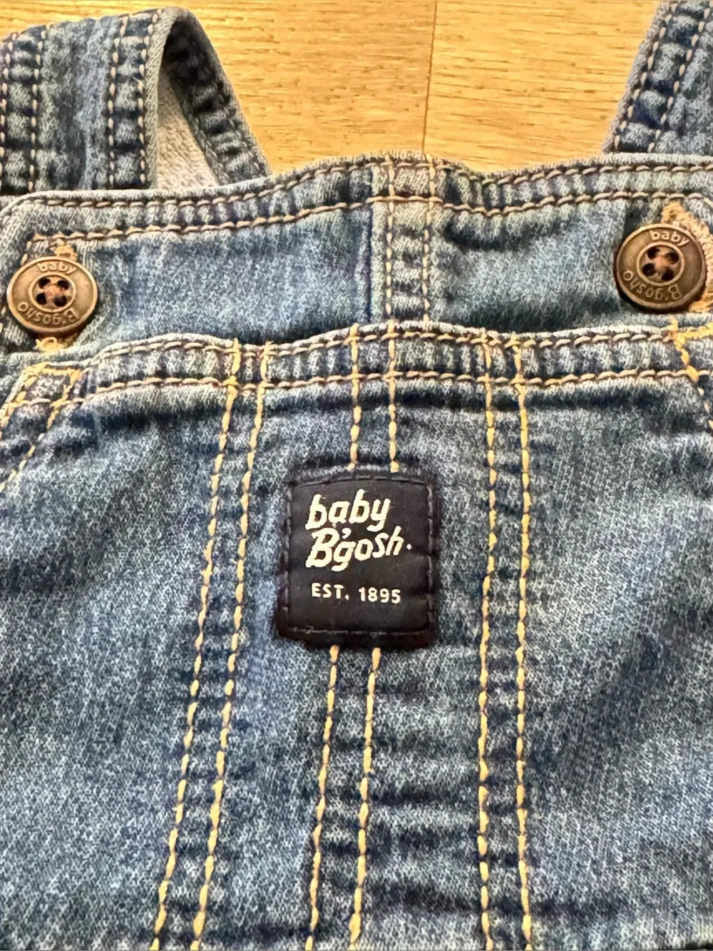 OshKosh B'gosh baby denim overalls- Size 18 Months